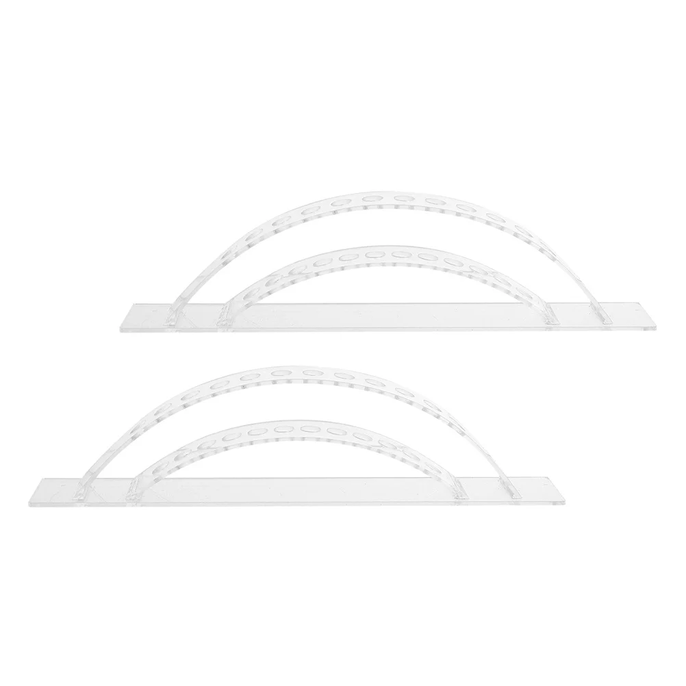 2 قطعة حامل مصاصة أكريليك قاعدة عرض شفافة لديكور الحفلات منظم سطح المكتب أدوات المظهر