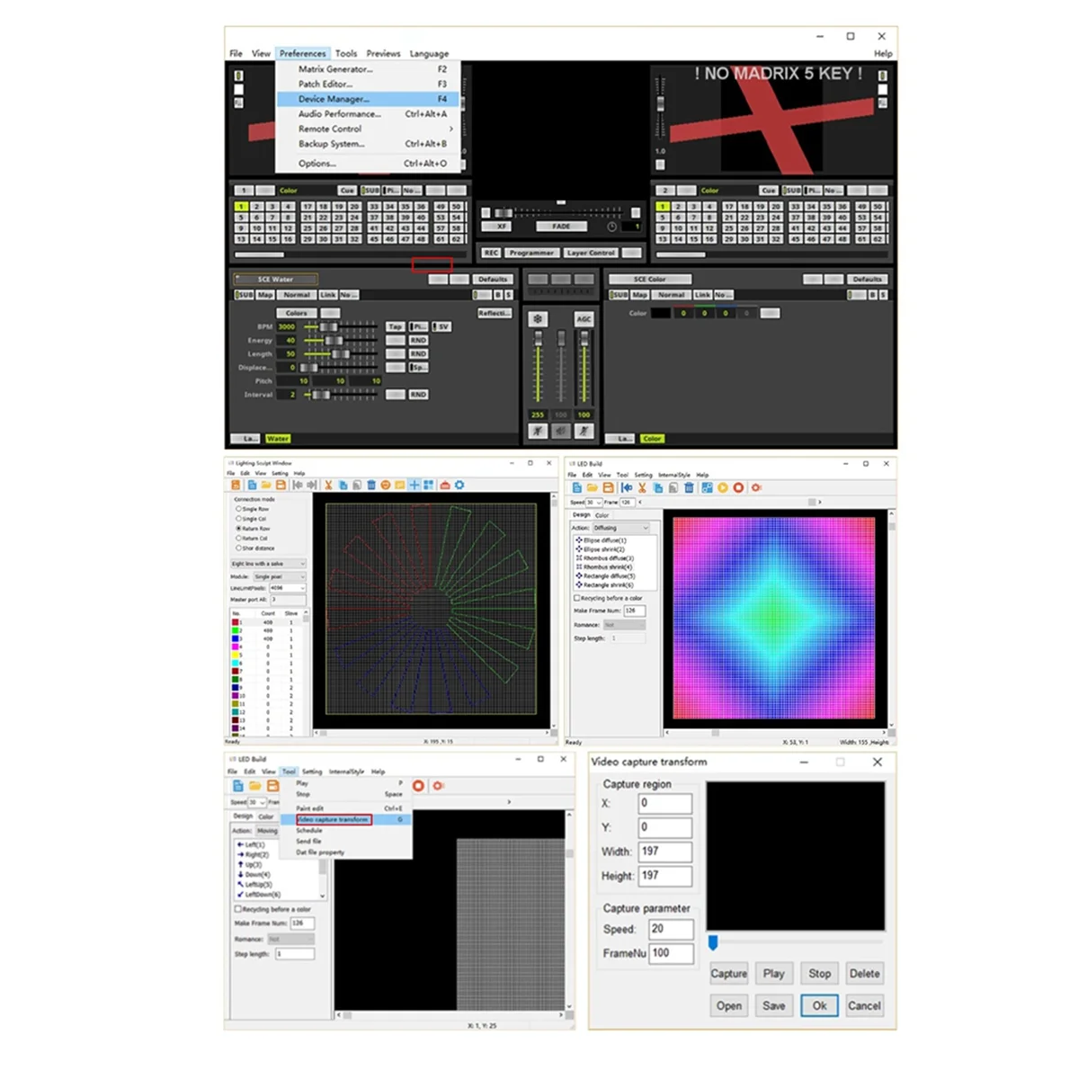 WiFI LED Pixel Controller Artnet to SPI Supports Madrix Software LAN Synchrony SD Card DMX512 Console (H807SA) EU Plug