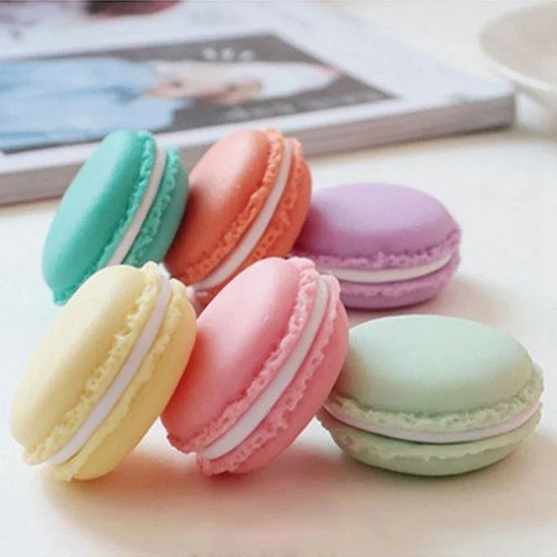 New Convenient Candy Color Mini Cute Macaron Jewelry Ring Necklace Carrying Case Organizer Storage Box for Home Organization