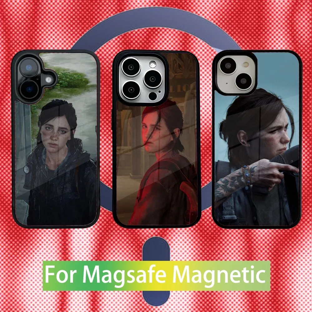 

The L-Last of U-Us Phone Case For iPhone 16,15,14,13,12,11,Pro,Max,Plus,Mini,SE New Magsafe Magnetic Wireless Charging