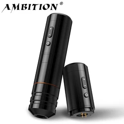 Ambition Ninja Nova 2024 Latest Unlimited Wireless Tattoo Pen Machine 4.0/3.5mm Stroke Brushless Motor for Tattoo Artist Body