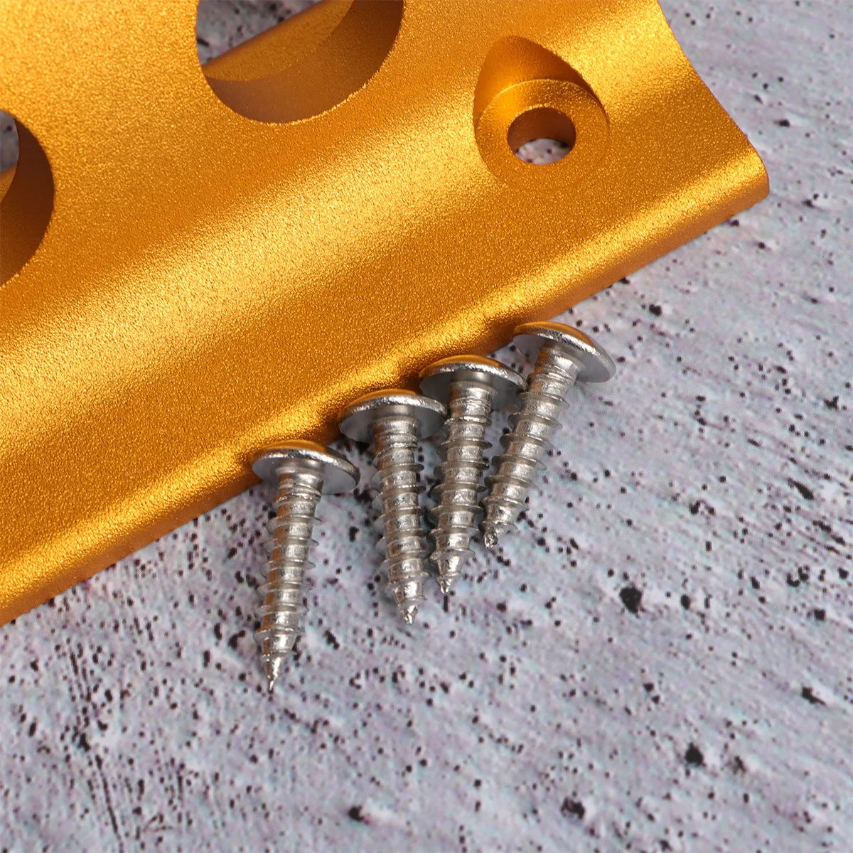 

Bike Fork Mount Mountain Bike Front Wheel Holder Yellow Alloy Heavy Duty Quick Release Skewer Rack for Outdoor Storage Transport