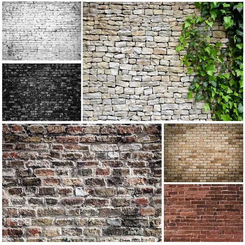 

SHUOZHIKE Art Fabric Vintage Brick Wall Theme Photography Backdrops portrait Photo Background Studio Prop 21817 TEX-03