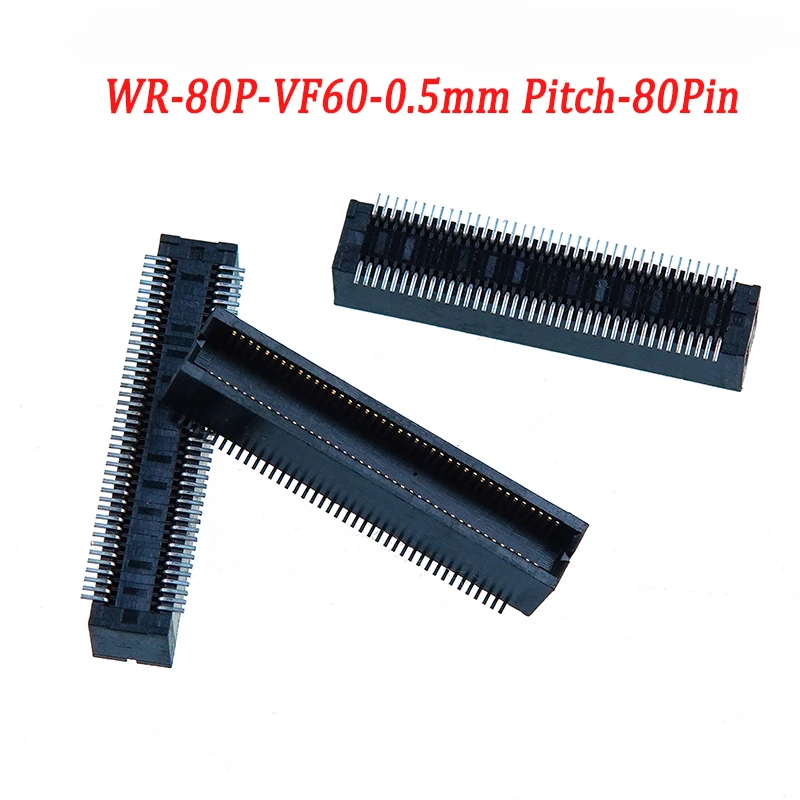 In Stock WR-80P-VF60-1-E1200 0.5mm Pitch 80Pin SMD Straight Board to Board Connector 6.0mm Stack Height BTB Connector