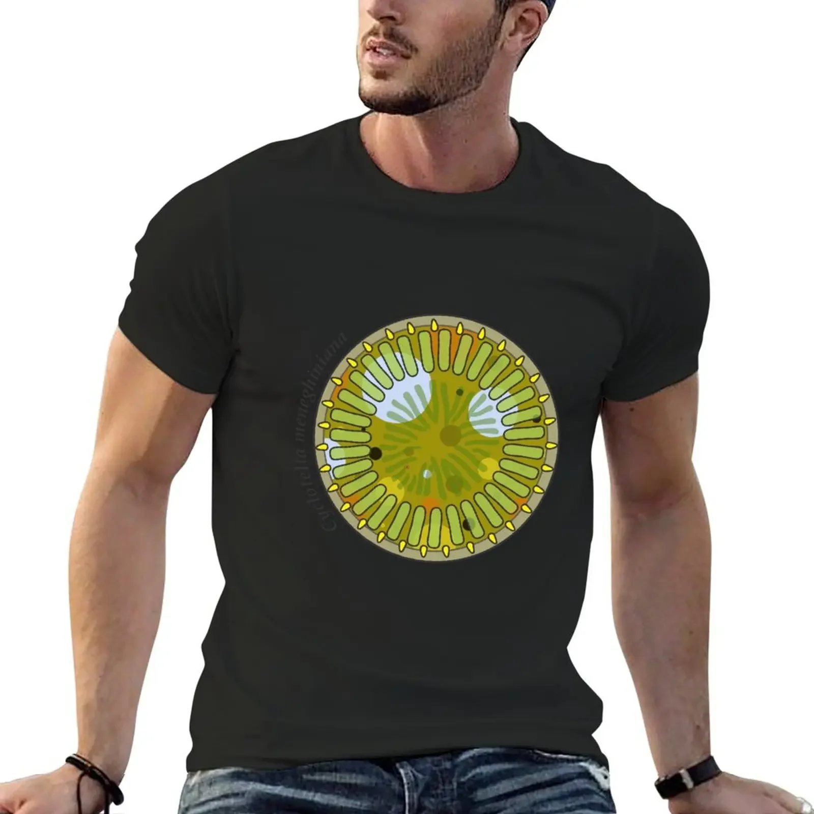 Diatom - Cyclotella meneghiniana (scientific) T-Shirt sweat graphic t shirt vintage mens graphic t-shirts hip hop