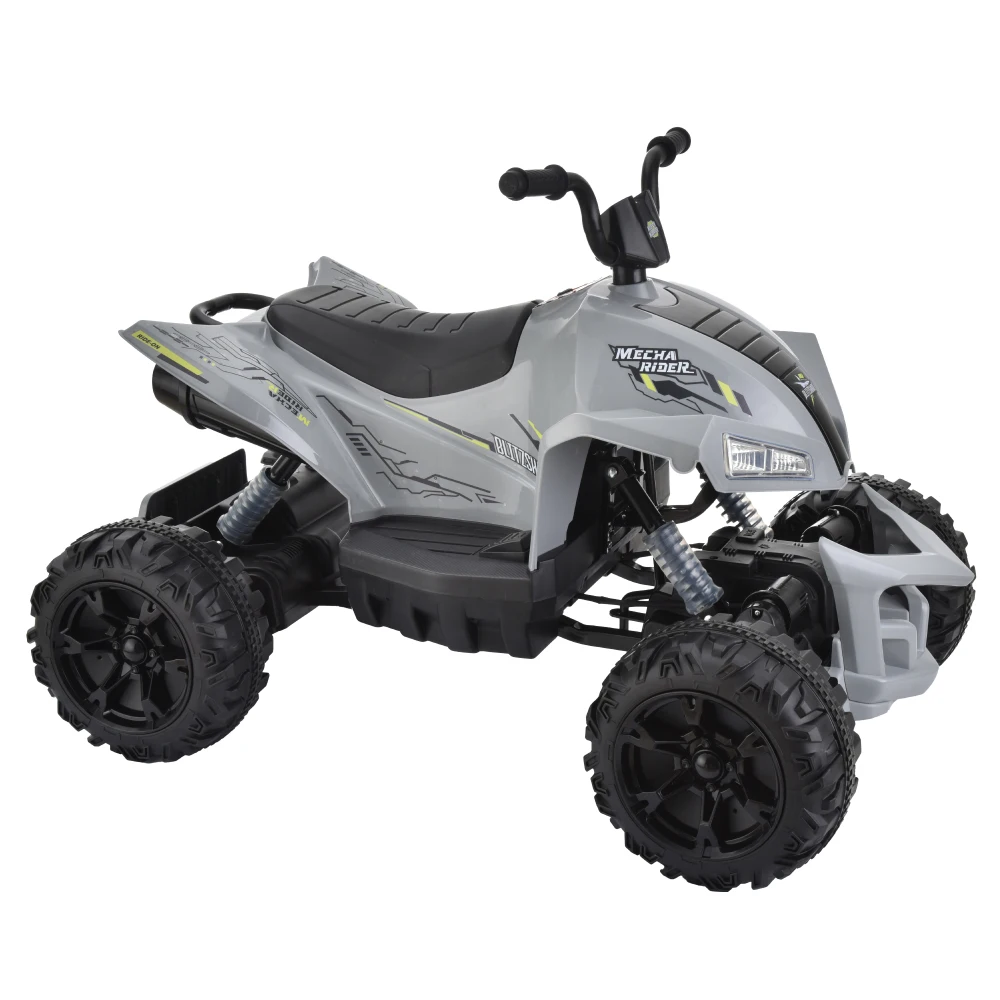 24V 4WD Kinderfahrten im Auto, 24V Kinderfahrten auf ATV Leistungsstarkes 4-Rad-Elektroauto mit einfachem Zugriff, große Batterie, weiche Bremse, Vollmetall