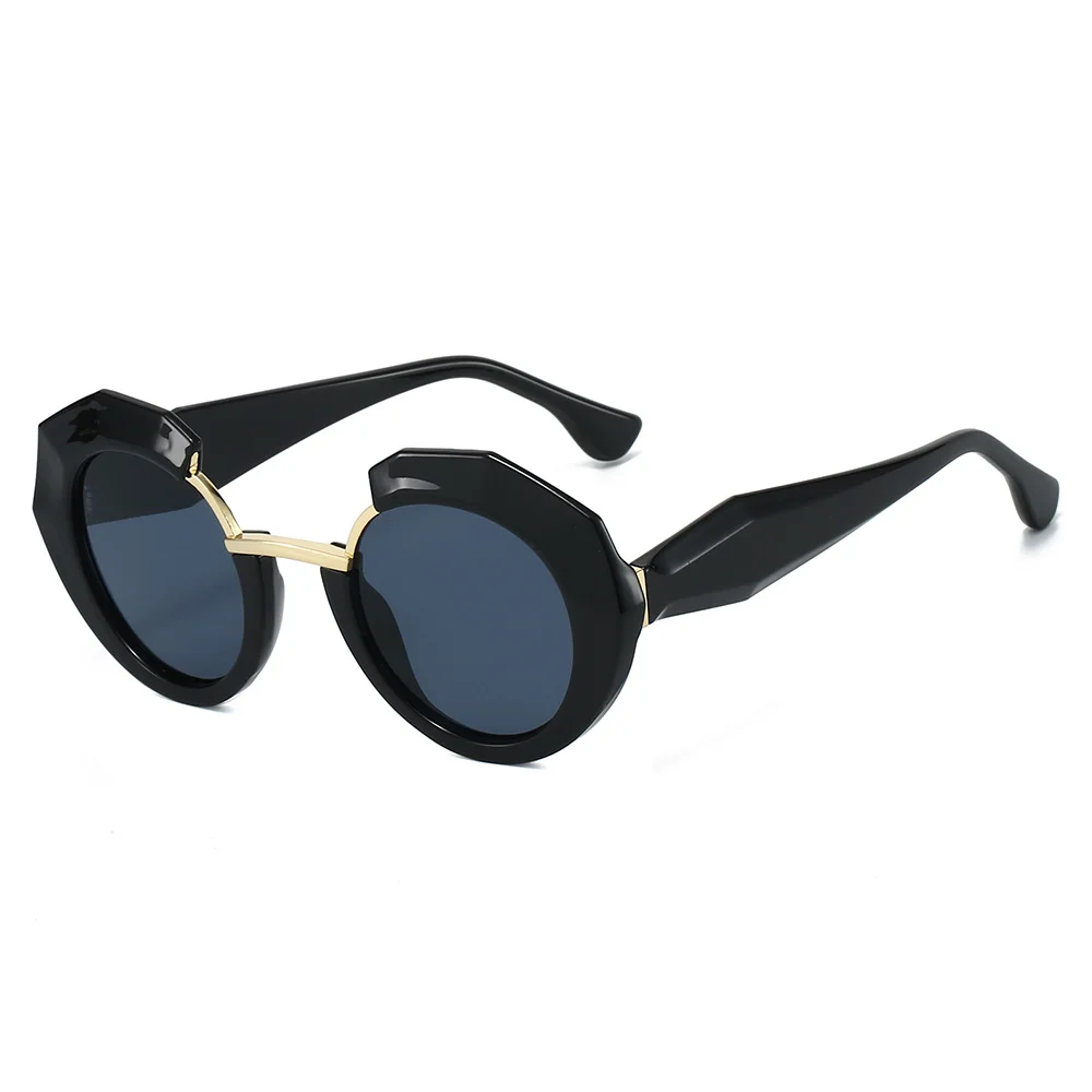 

Unisex Irregular Women Sunglasses UV400 Fashion Designer Brand Black Y2K Trend Eyewear Cute Stylish Men Female Glasses