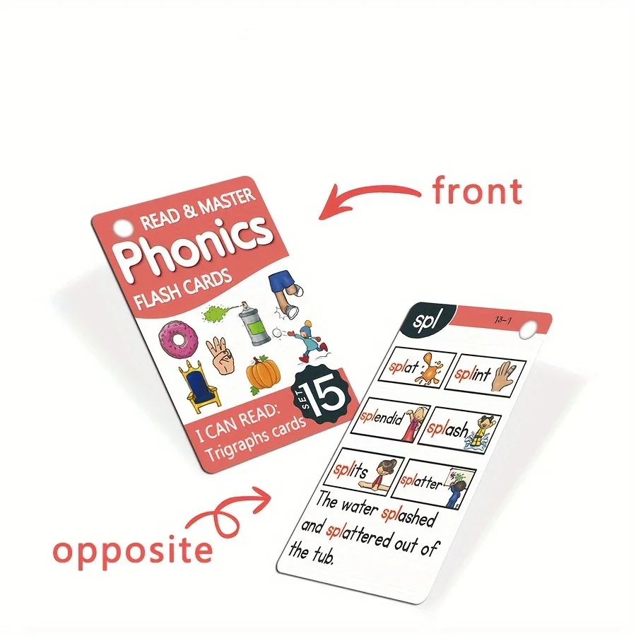 Read & Master Phonics Flash Cards: 67 - Card Set for English Learning"