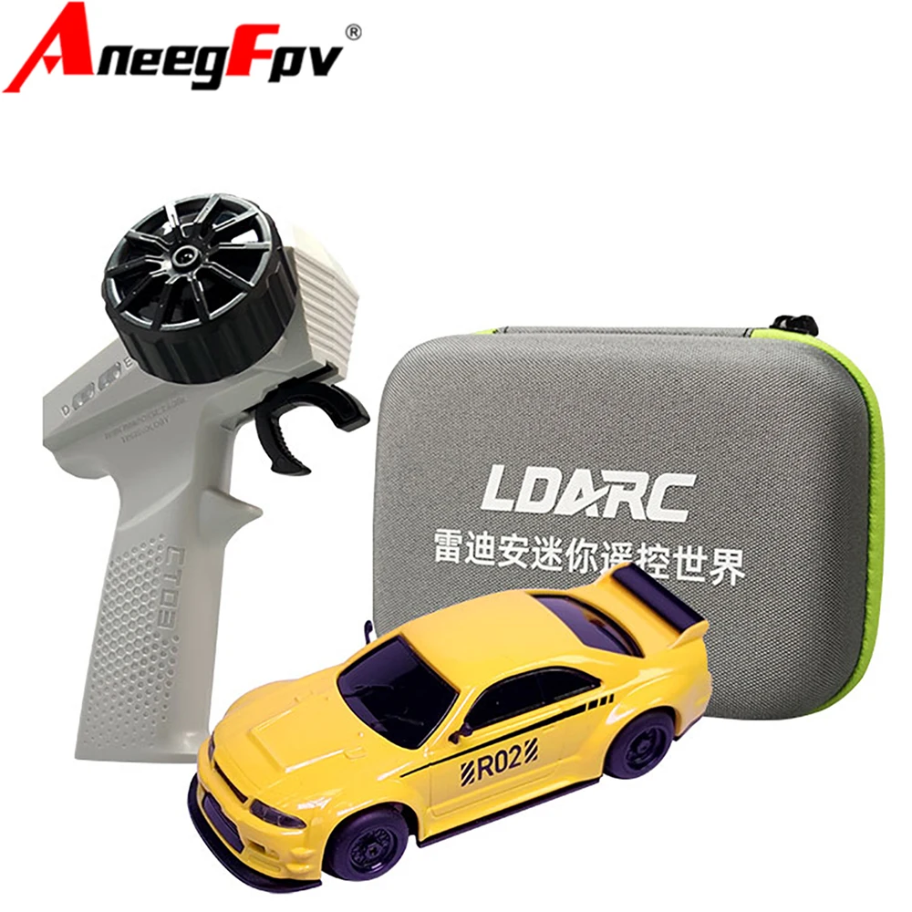 LDARC R02 Mini Rc Sport 1/64 Gesimuleerde Elektrische Afstandsbediening Model Auto Tafelblad RTR 2.4G Volwassenen Kinderspeelgoed gift