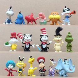 5-7cm cartoon cat in the hat action figure doll PVC Dr.Seuss kids collection model toy