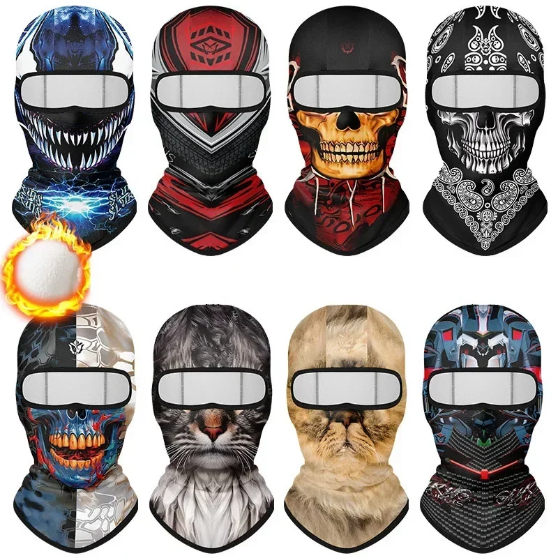 Men Women Cold-Proof Thermal Scarf Winter Warm Fleece Full Face Cap Ski Mask Cycling Fishing Hunting Hiking Head Neck Face Cover
