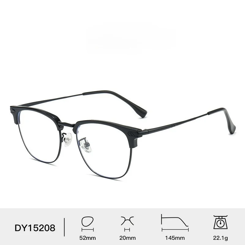 Blaulichtfilter-Brille Eckige Brillenform Computerbildschirmschutz für Büroarbeit – Detail 6