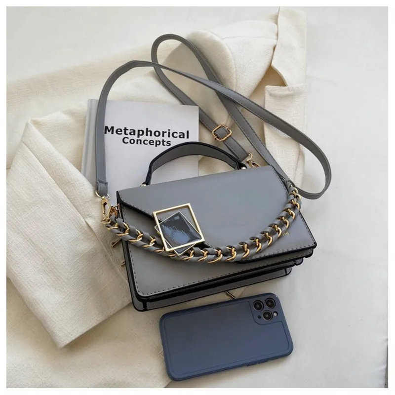 Women's Small Square Bag New Fashion Trend Luxury Designer Crossbody Bag Chain Lady Shoulder Messenger Handbag