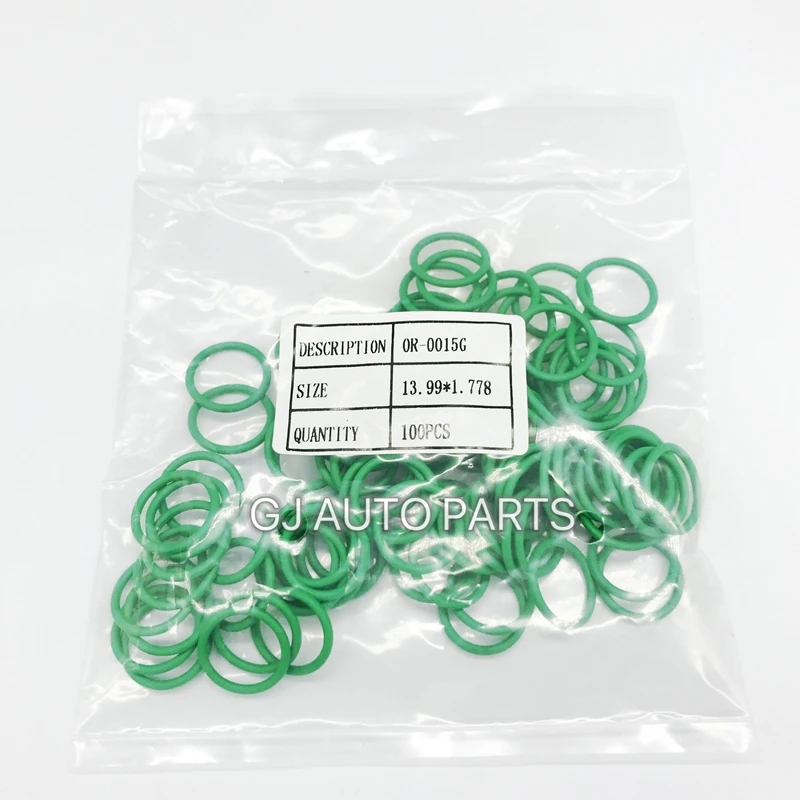 Ac air conditioning compressor O RINGS #10 (1/2) R134a Verde R134a Green O-Ring #10 (1//2) OR-0015G 17.55mm X 13.99mm X 1.778mm