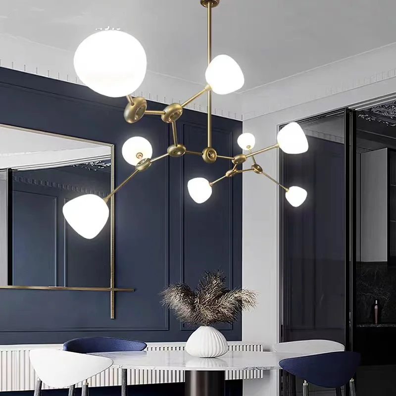 

Novel Design Dining Table Long Pendant Light Modern Luxury Living Room Restaurant Bedroom Creative Ceiling Chandelier Decor G9