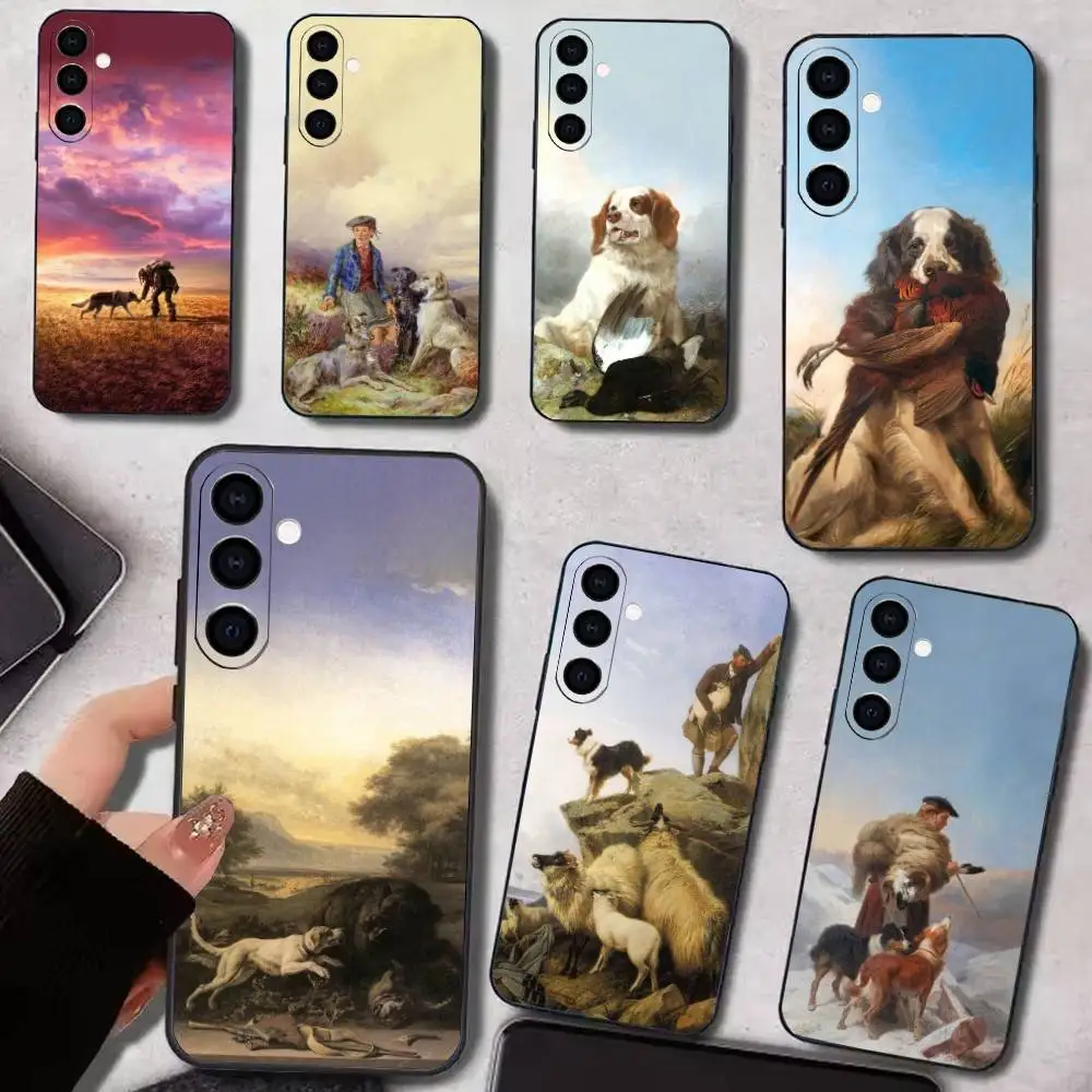 

H-Hunter Dog Hunting Phone Case For Samsung Galaxy A73,A72,A71,A70,A53,A52,A51,Soft Silicone Black Cover