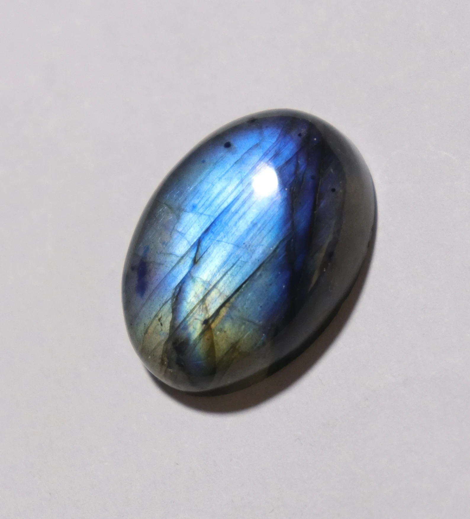 Wholesale 1pcs Blue Flash Labradorite Bead Cabochon 18x25mm 22x30mm Oval Gemstone Cabochon Ring Face