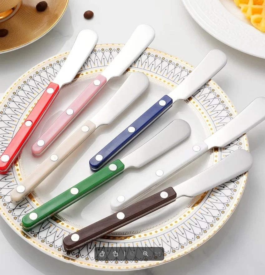 Faca profissional de aço inoxidável para queijo e manteiga, utensílio de cozinha, adequada para culinária ocidental, pão, creme de geleia.