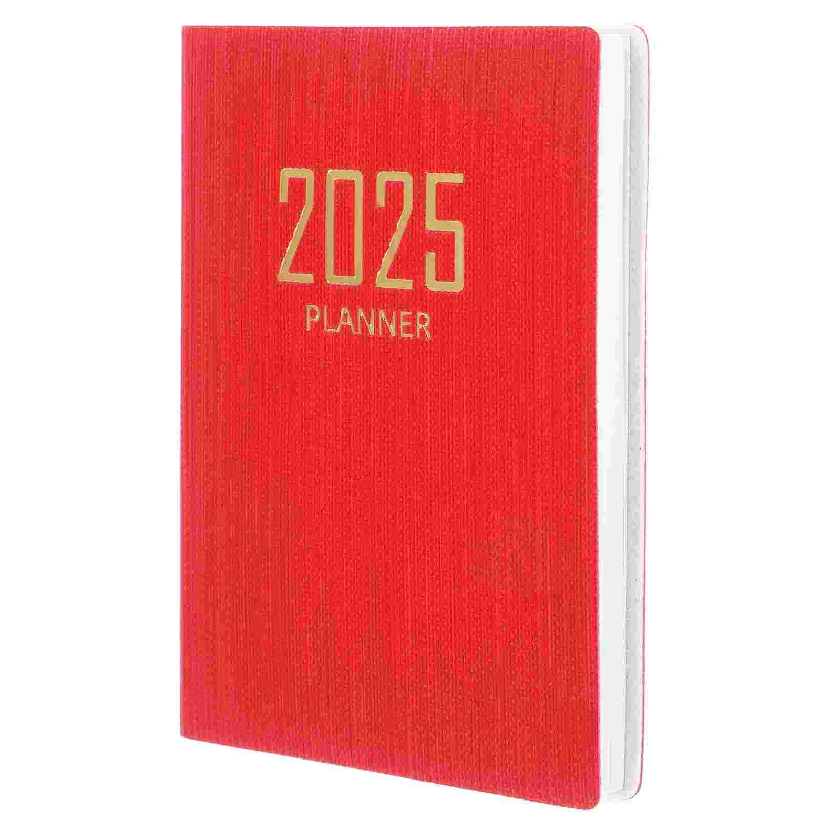 

2025 Weekly Agenda Book Calendar Notebook Planner Daily Budget Tracker Notebooks Thin Section