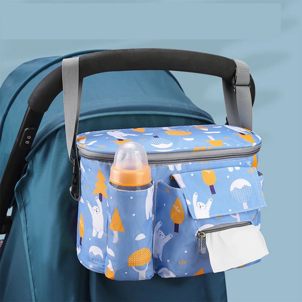 Baby Kinderwagen Hängenden Beutel Multi-Funktions Große Kapazität Lagerung Tasche Feuchtigkeit-Beweis Und Tragen-Beständig