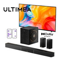 ULTIMEA  5.1.2ch Sound Bar for Smart TV w/Dolby Atmos,Home Cinema Soundbar with Wireless Subwoofer, APP Control
