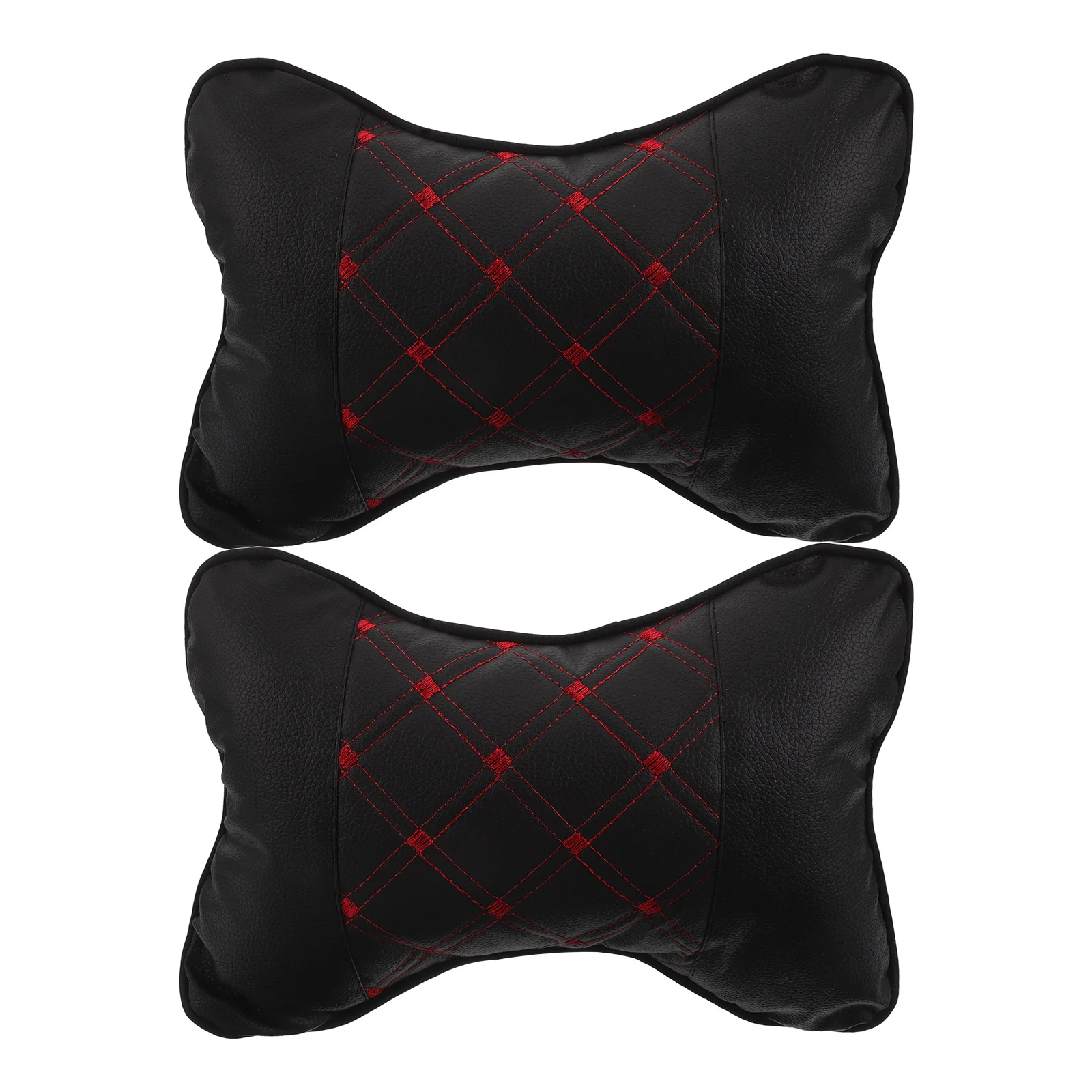 

2Pcs Car Seat Neck Pillow Universal Season Soft Comfortable PP Cotton Material Easy Install Durable Practical Cervical Relief