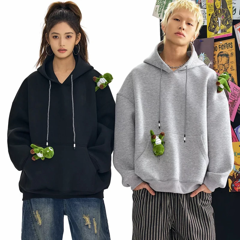 

Толстовки с героями мультфильмов для мужчин и женщин, уличная одежда, модный свободный повседневный пуловер в стиле хип-хоп, толстовка с капюшоном, топы с капюшоном для пар