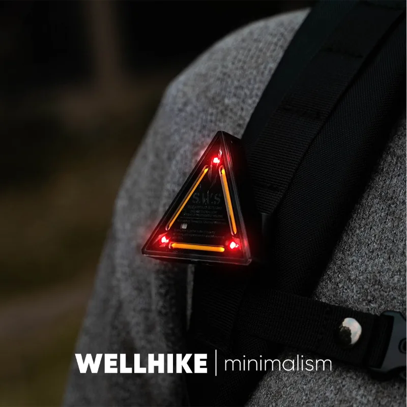 LED Outdoor Mini Direction with 4 Lighting Modes High Visibility Warning Light Type-C Charging Waterproof for Night Safety