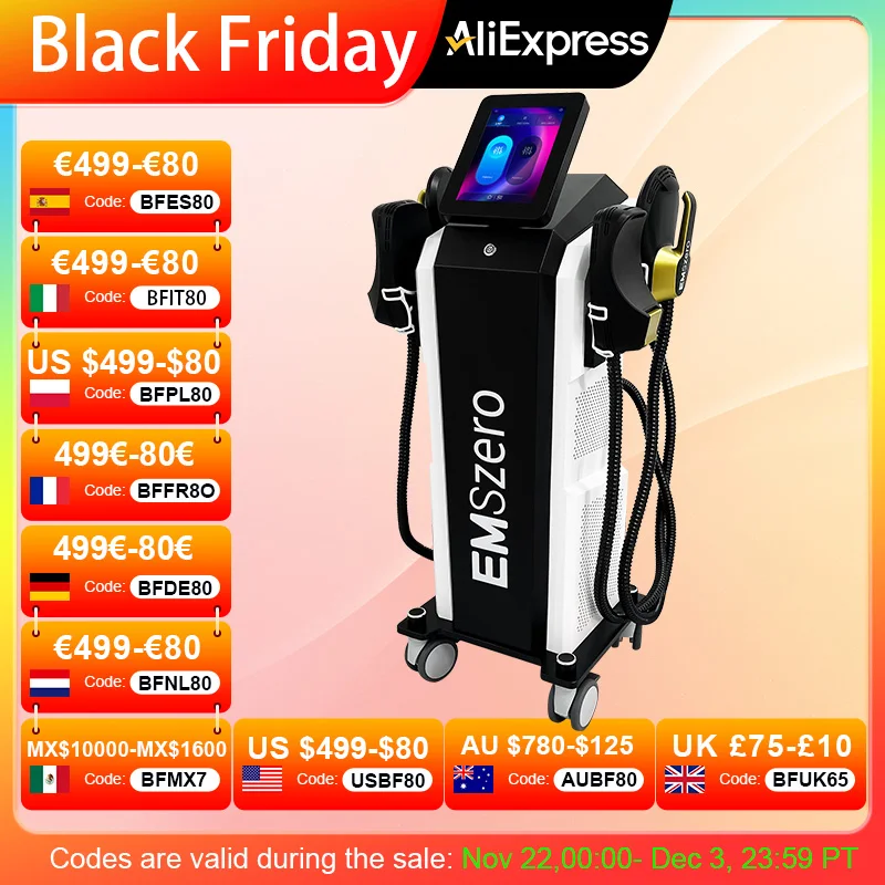 Máquina moldeadora de cuerpo para eliminación de grasa, dispositivo de estimulación muscular EMSZERO Pro, RF, 200Hz