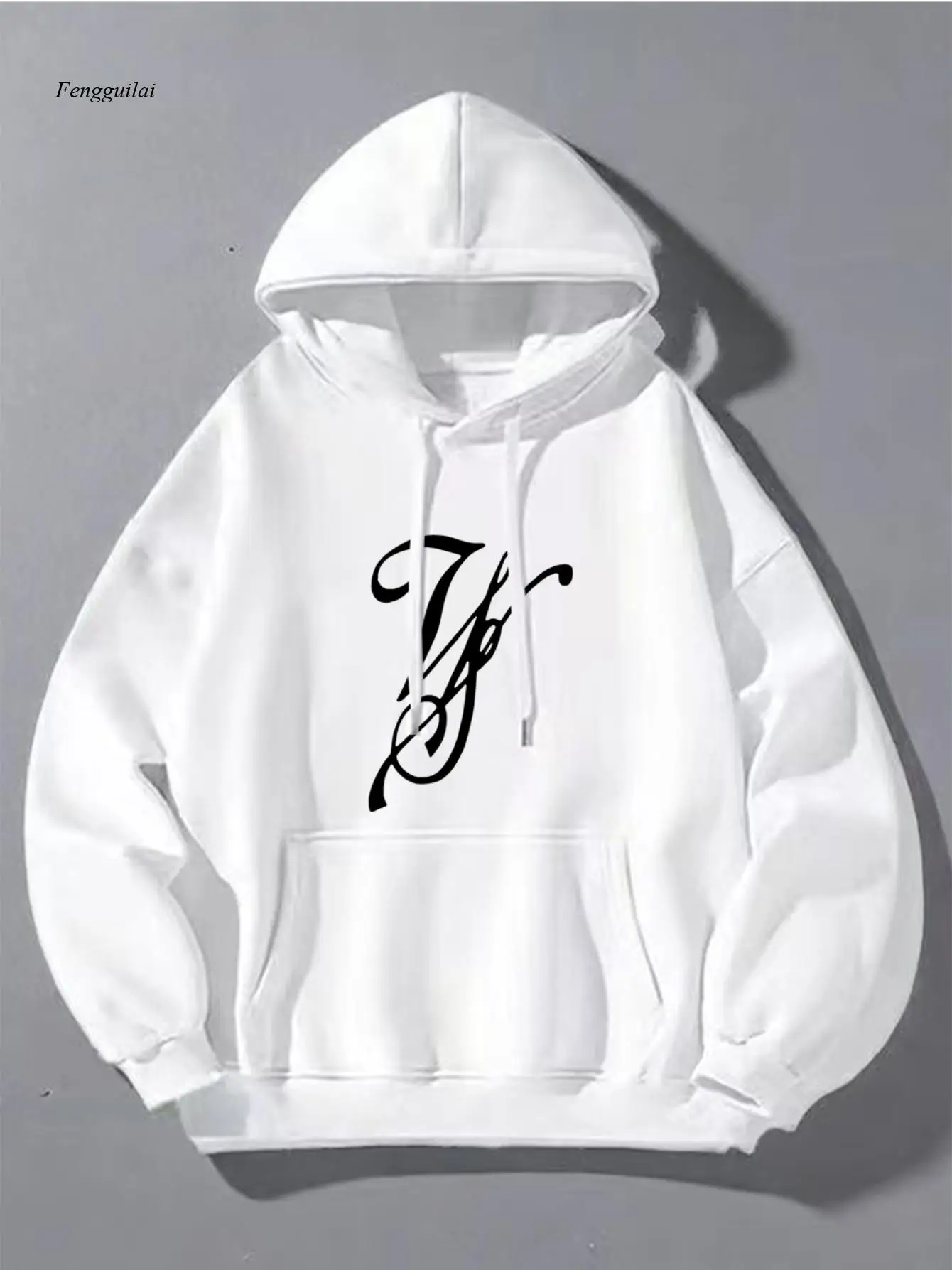 

Толстовка с капюшоном в тяжелом уличном стиле. Весенне-осенний тонкий пуловер с длинными рукавами - черная толстовка большого размера.