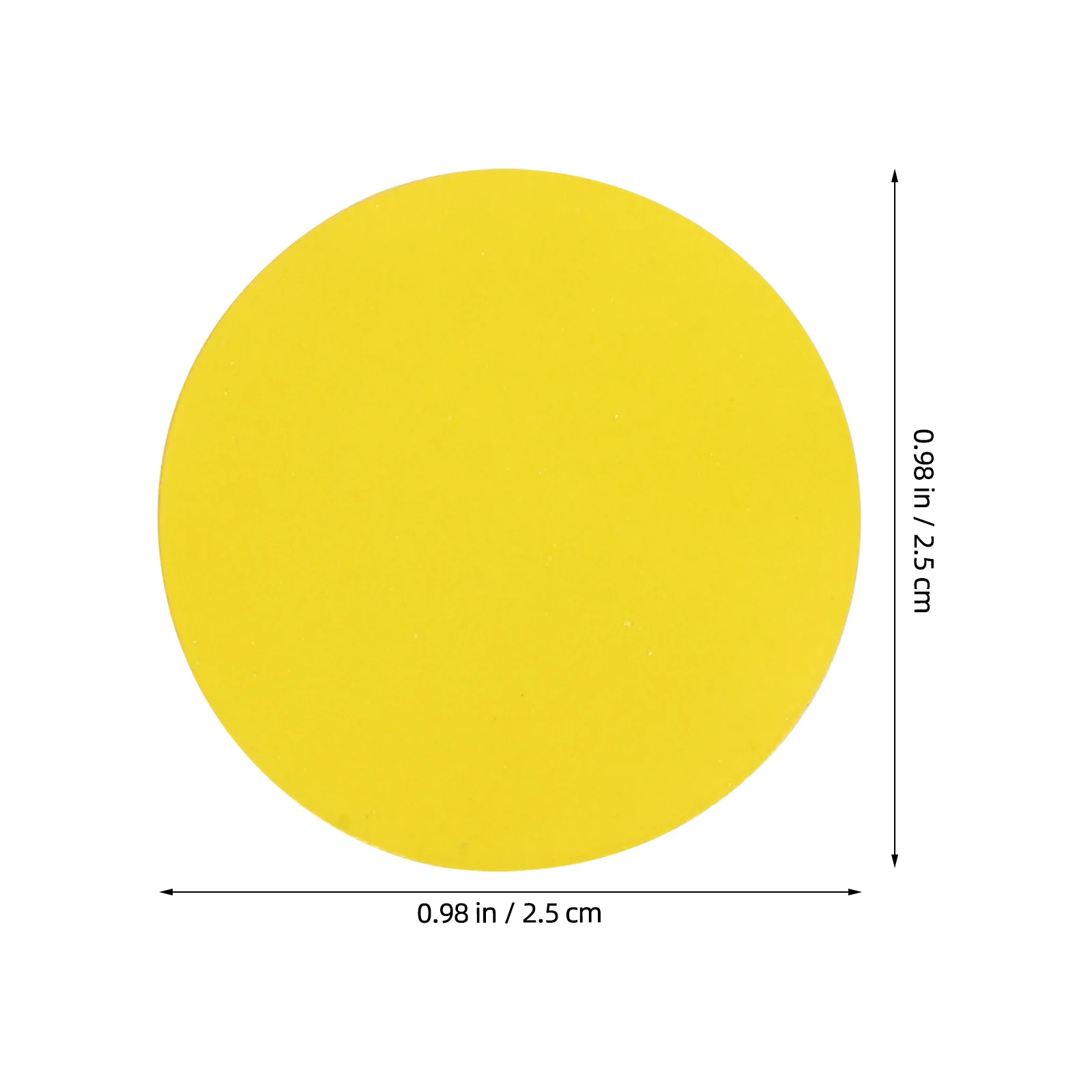 1000 قطعة تسميات الترميز فارغة ملصقات نقطة مستديرة للكتابة 1 بوصة الأصفر لاصق دائرة التسمية المرآب بيع جرد الفصول الدراسية #4