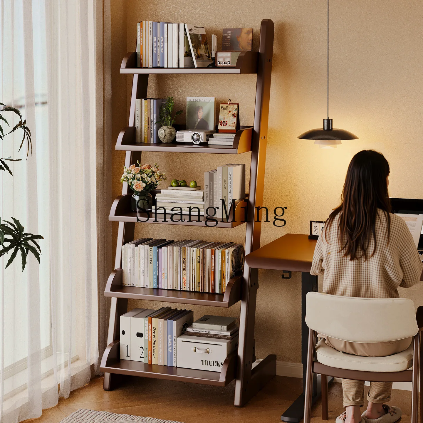 FG bookshelf household living room multi-layer shelf floor storage rack kitchen seasoning rack