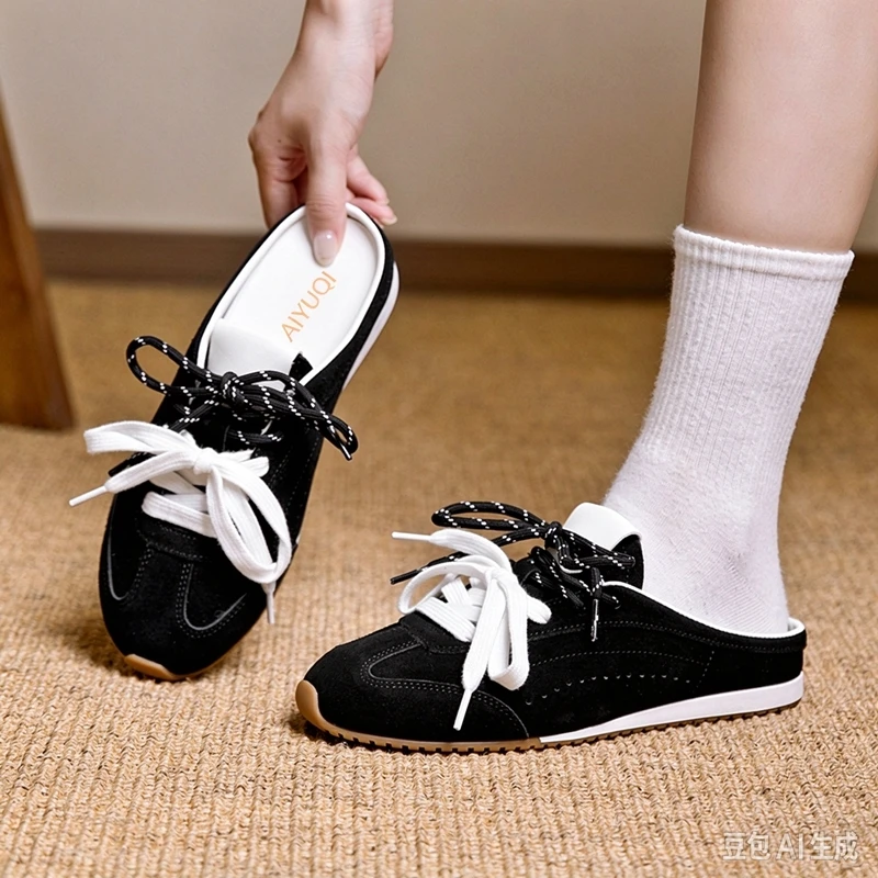 aiyuqi-2026-zapatillas-de-mujer-con-espalda-descubierta-mules-con-cordones-zapatos-planos-sin-cordones-estilo-retro-de-entrenamiento-mocasines-con-talon-abierto-para-uso-diario-casual