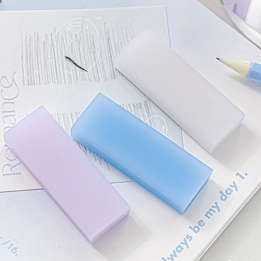 Sliding Eraser Refill Set Sparkling & Transparent Refillable Less Dust Cleaning Correcting Tools Office School F7701