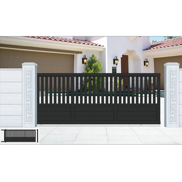 Metal Garden Gate Tall Solid Panel Yard Gate for Backyard Security Single Door