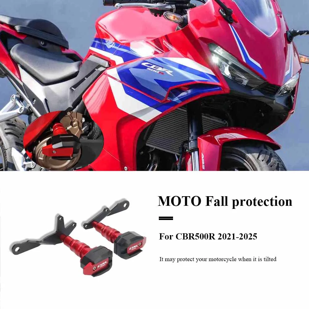 For HONDA CBR500R CBR 500R 2021-2025 CBR500 R Motorcycle CNC Falling Protection Frame Slider Fairing Guard Crash Pad Protector