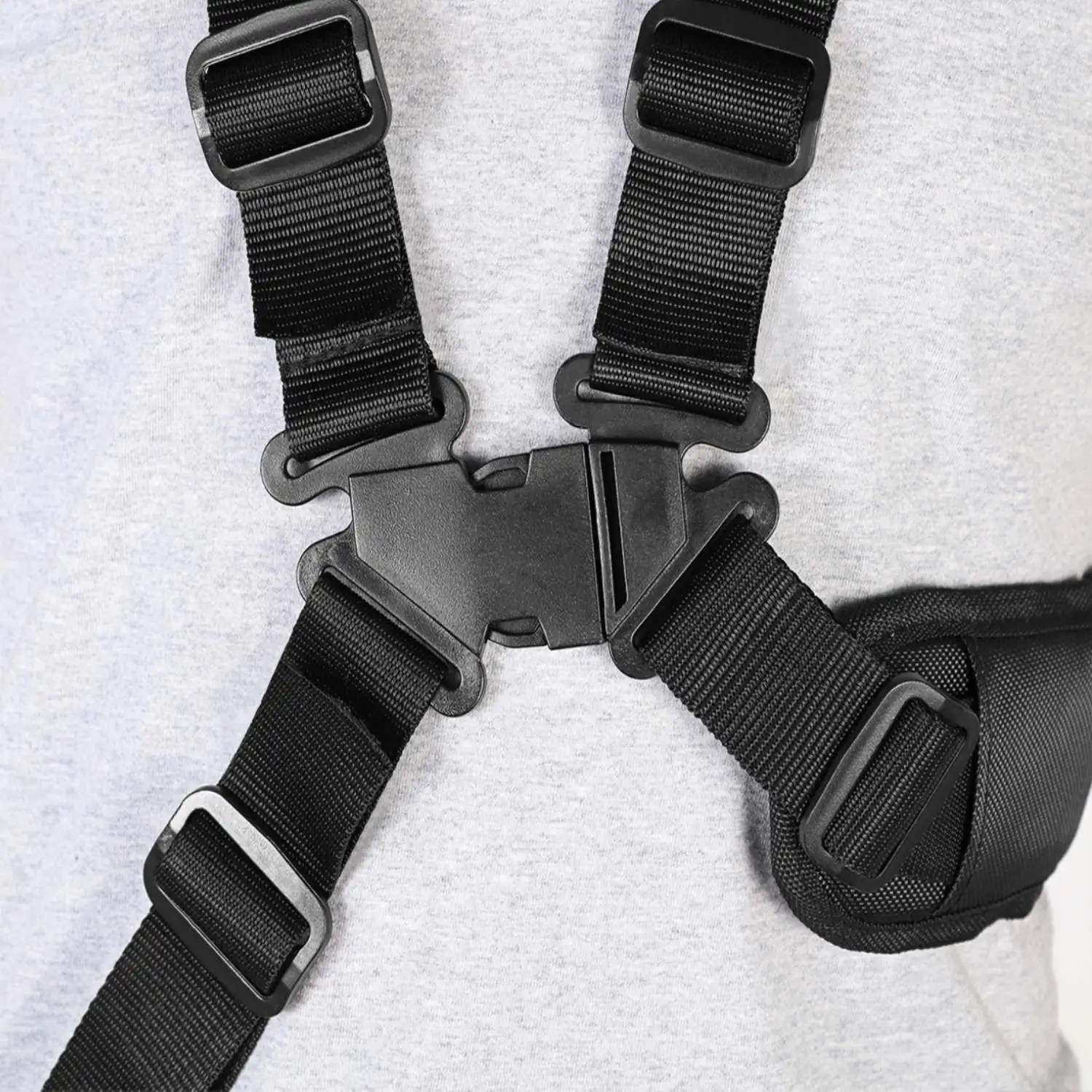 Lawn Mower Strap Adjustable Black Reinforced Harness Trimmer Work Shoulder Gardener Long Lasting Soft Pad Clamps Suitable Models