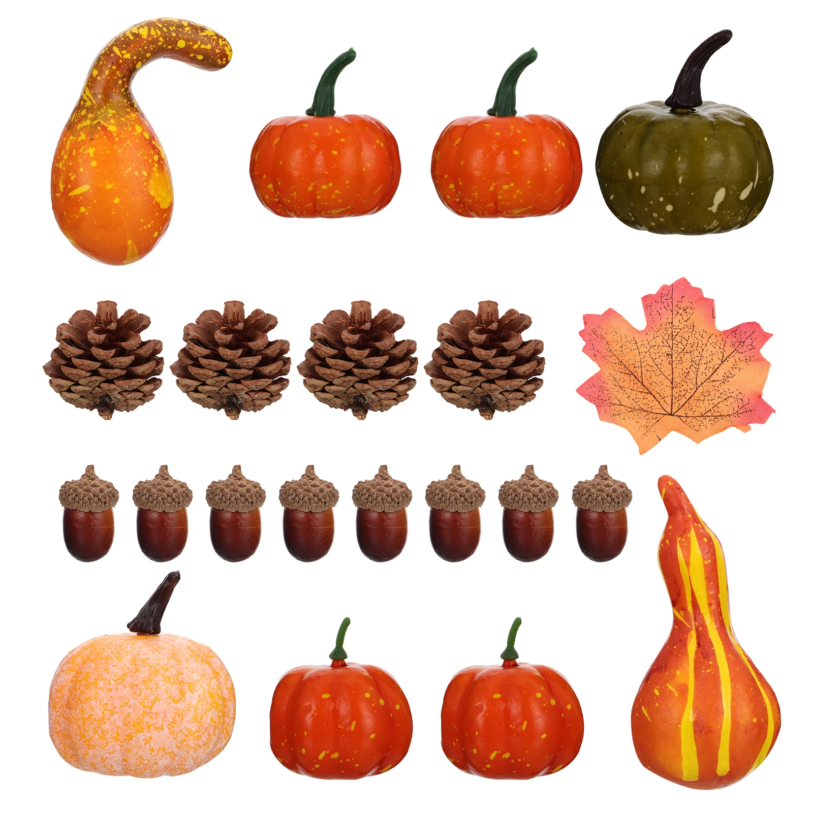 

128Pcs Artificial Small Pumpkins Halloween Decoration Simulation Pumpkin Ornaments Party Photo Props Indoor Outdoor