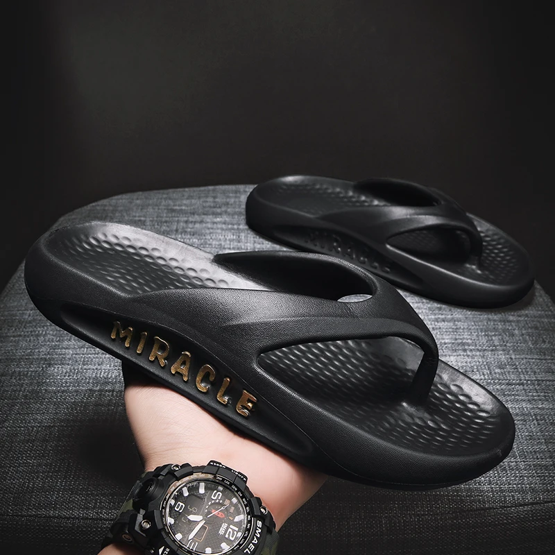 الوجه يتخبط رجل صنادل رفيعة صيف 2025 أحذية نسائية جديدة سميكة القاع إيفا عدم الانزلاق الشريحة النعال في الهواء الطلق داخلي الأزواج الأحذية #4