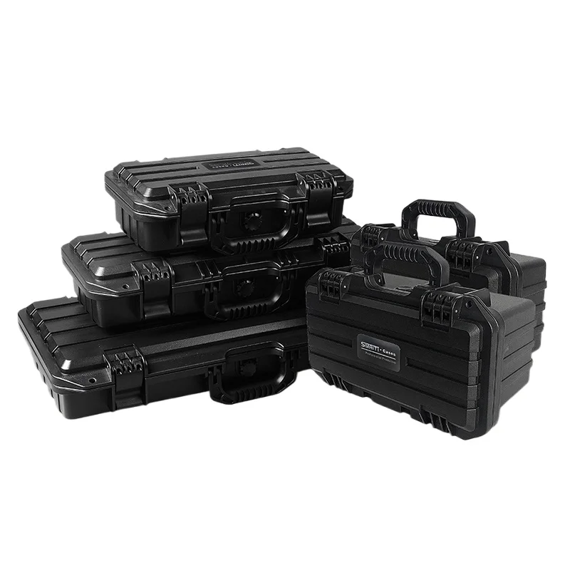 Waterproof Toolbox Multi Functional Portable Toolbox with Lock Large Hard Case Tool Case Safe Equipment Storage Box with Sponge