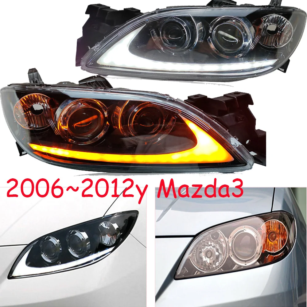 

car bumper headlamp Mazda3 headlight axela 2006~2012y LED auto accessories mazda3 axela daytime light fog
