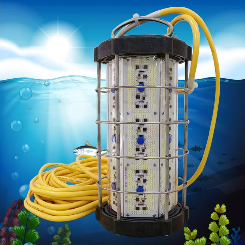 يقوم المصنع بتخصيص ضوء الصيد LED بقدرة 1000 وات، ضوء السمك الأبيض والأخضر، الضوء البحري #5