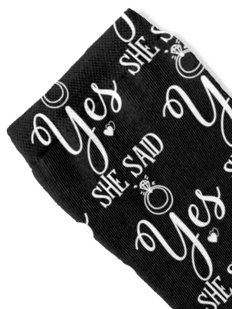 She Said Yes Socks Climbing floral Running hip hop Socks Women's Men's