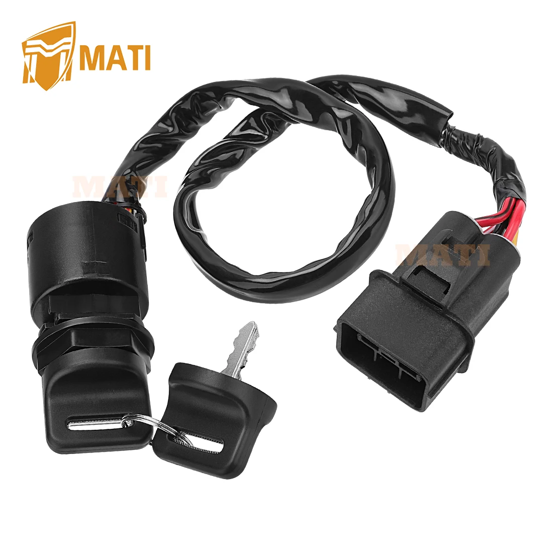 M MATI Fit for 2016-2023 Honda Pioneer 1000 SXS1000M Ignition Key Switch 35100-HL4-A01 35100-HL4-AK1