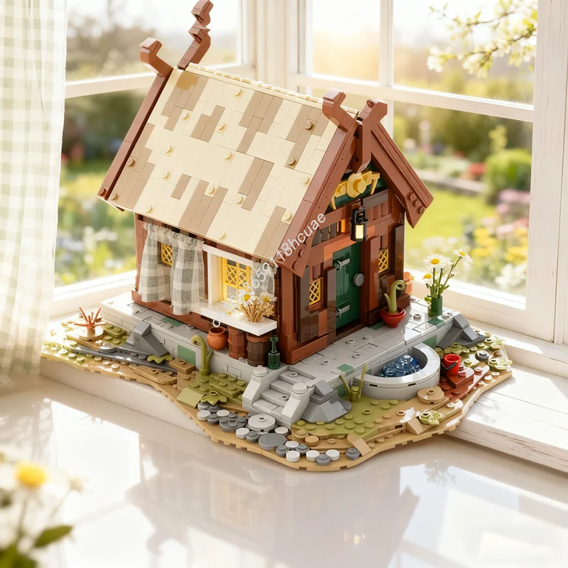 

1394 шт. MOC Rohan Citizen S модель дома строительные блоки архитектурная игрушка творческая идея образование рождественские подарки кирпич для детей