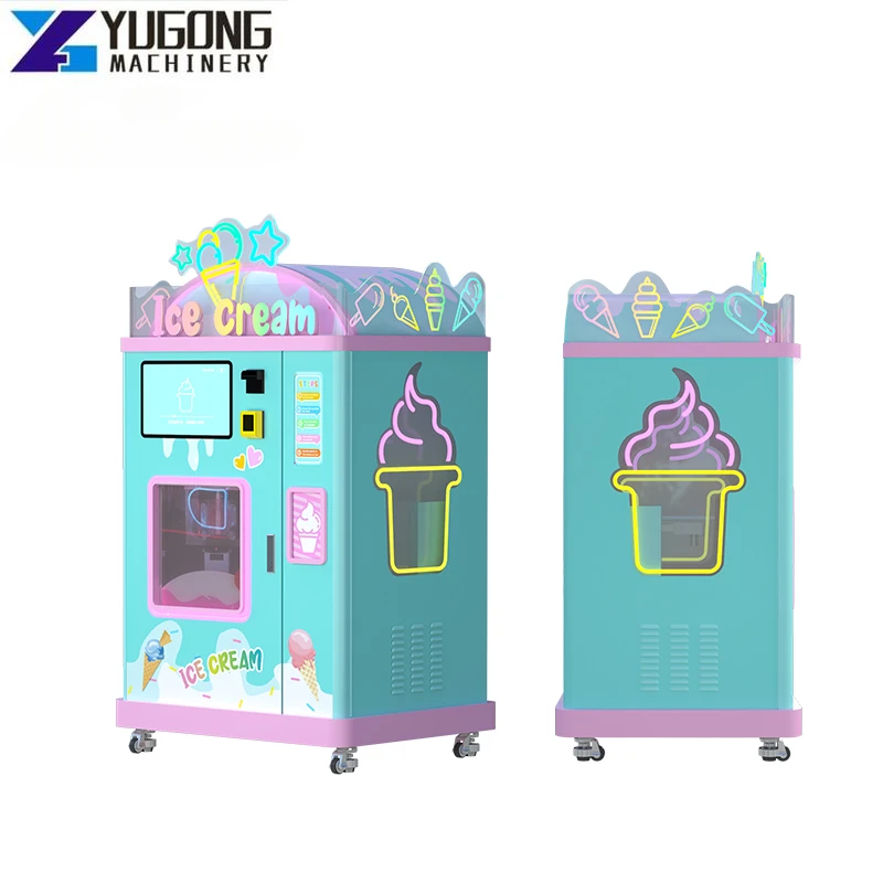 YG Hot Selling Ice Cream Making  Machine Frezeer Ice Cream Machine Automatic Vending Machine for Sale