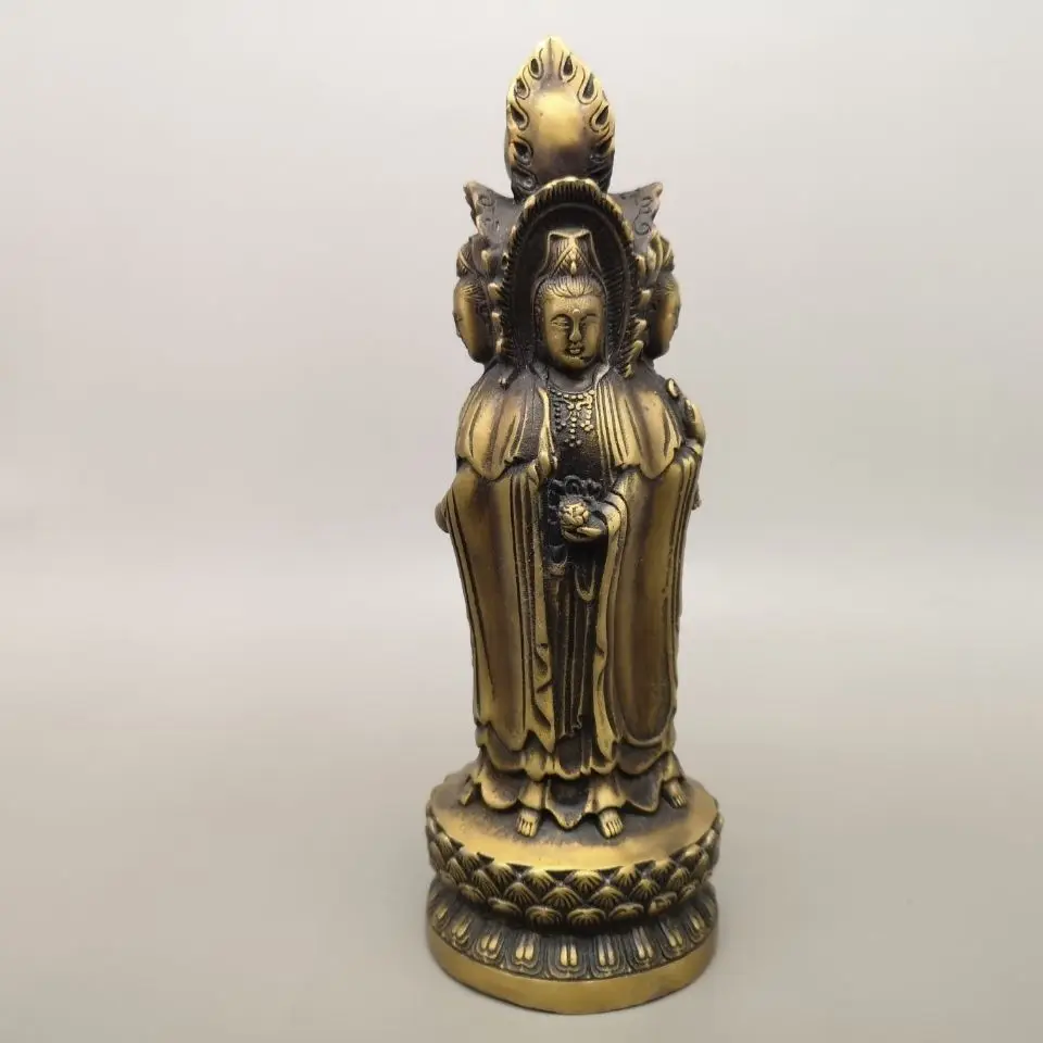 Four-faced goddess guanyin Statue Sculpture Figurines Home Garden Decoration Statues For House ﻿