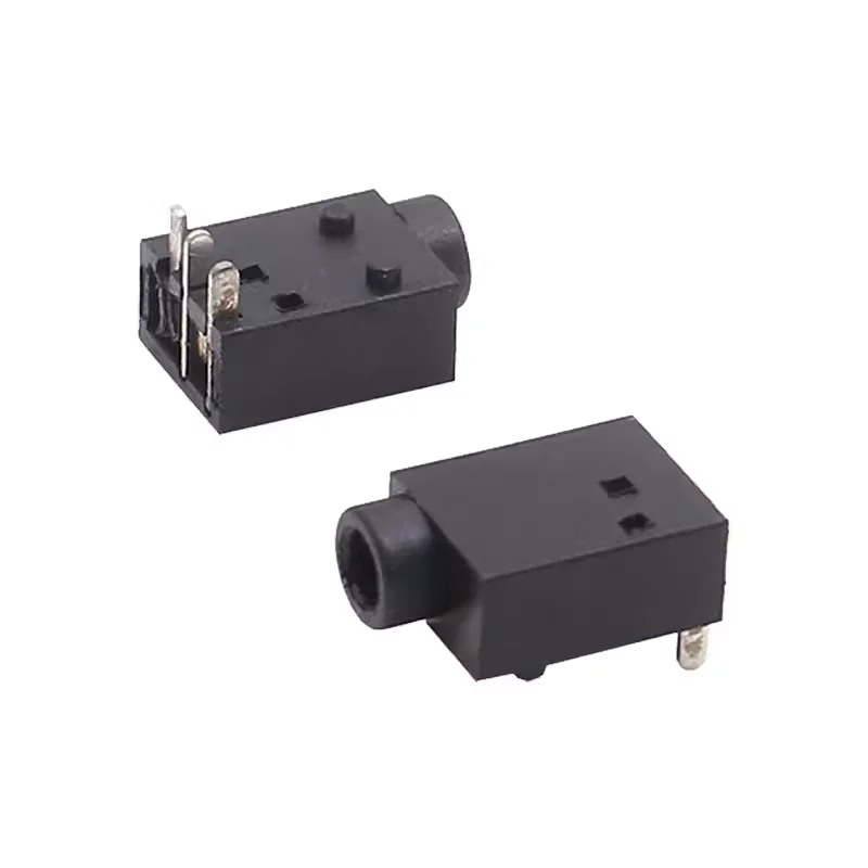 Dc-076 Power socket DC-076 2.5X0.7mm three-pin plug-in DC power socket with post