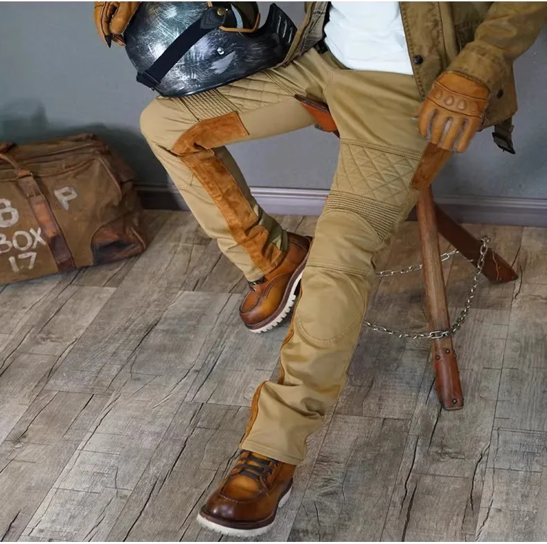 

Uglybros Retro Motorcycle Jeans Men Wear Resistant Motorbike Pants Wearable CE Protective Gear Riding Winter Jeans