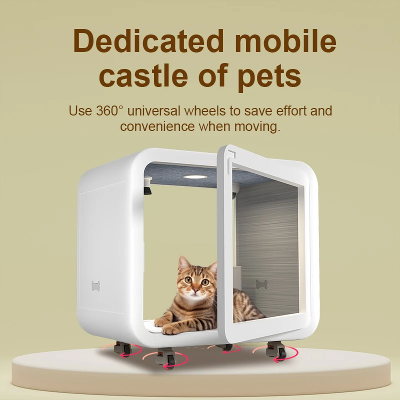 High Quality Silent Mobile Indoor Soundproof Cabin Fire Protection Booth for Little Dog & Cat for Office Building